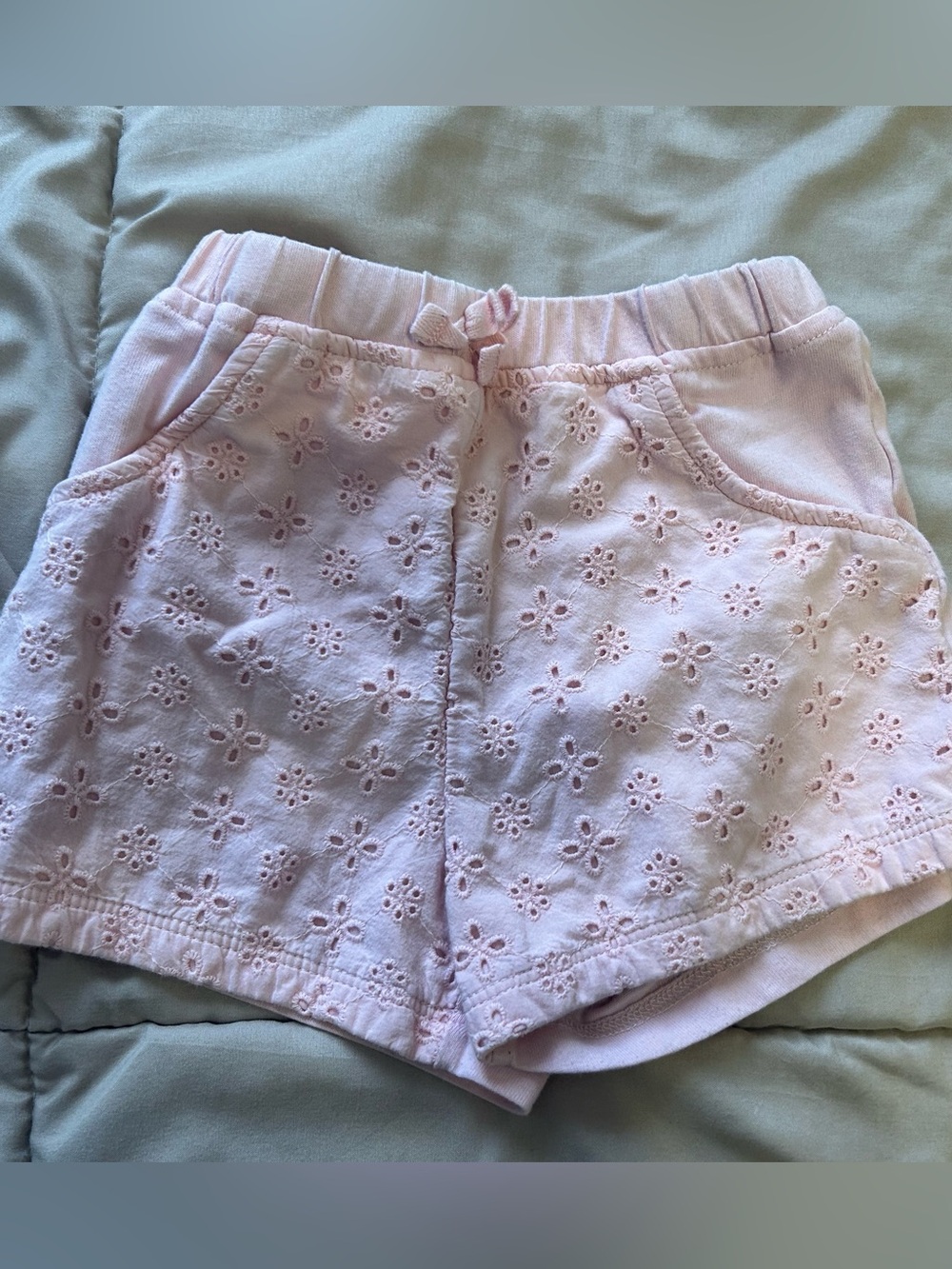 Bundle & Save. Size 4T Girls' Pink Eyelet Cotton Shorts